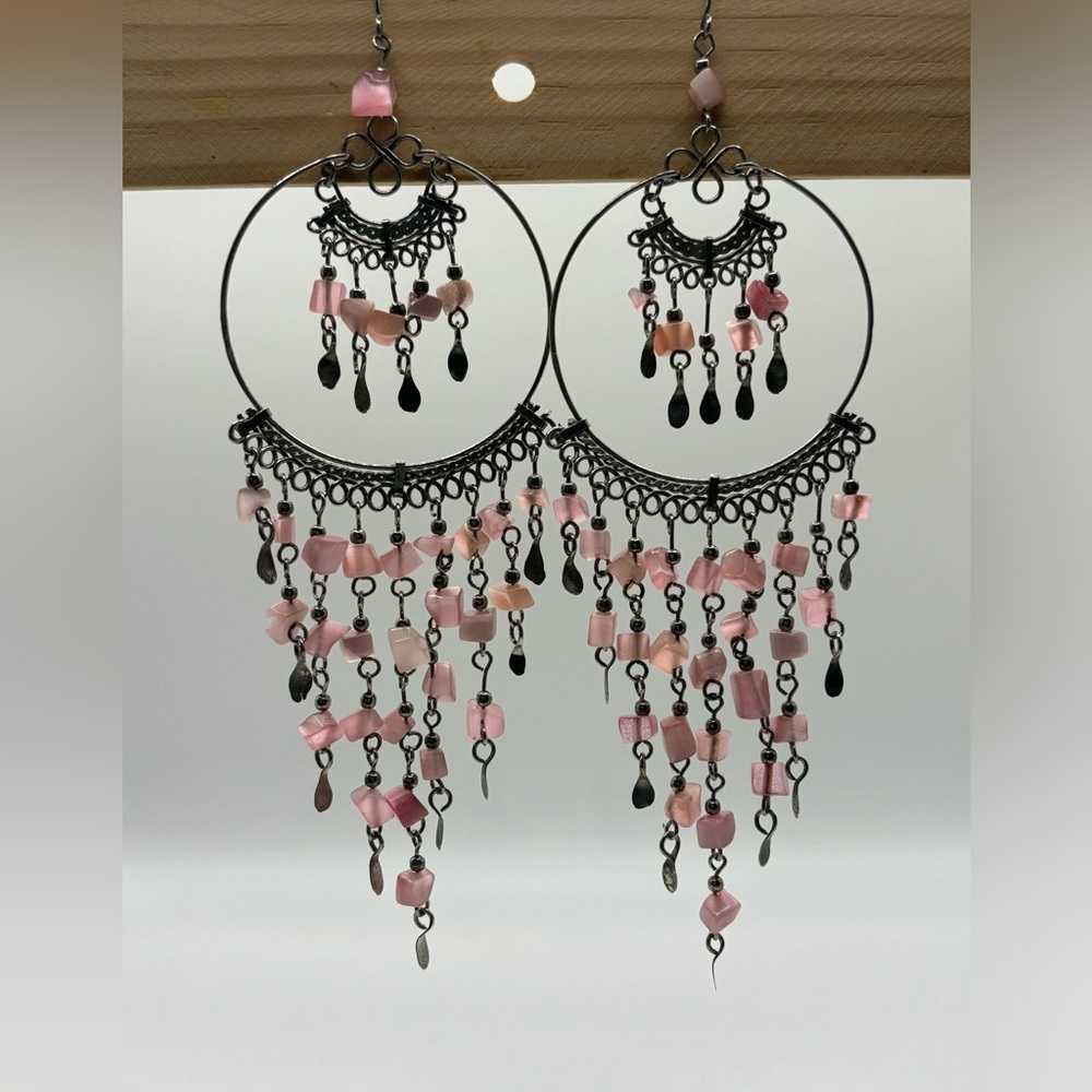 Silver Alpaca Peruvian Earrings NWOT - Picture 2 of 3